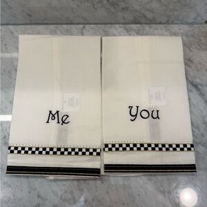MacKenzie-Childs 'Me' and 'You' Guest Towel